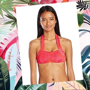 Juniors- Billabong Hot Pink Bikini Top